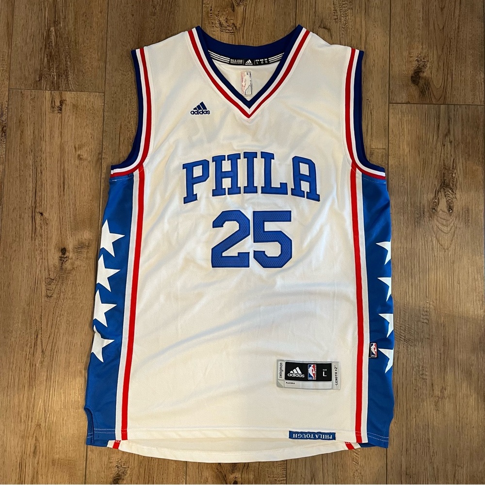 Adidas Philadelphia 76ers Ben Simmons Basketball Jersey large sewn on